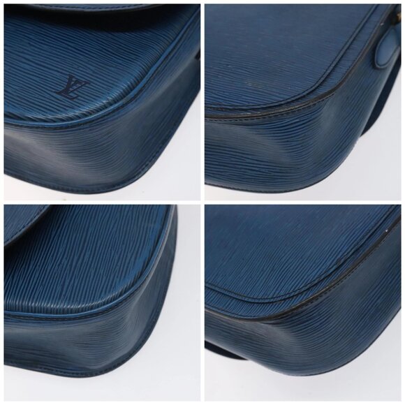 LOUIS VUITTON Epi Saint Cloud GM Shoulder Bag Toledo Blue M52195 LV Auth BA3294 - Picture 14 of 16